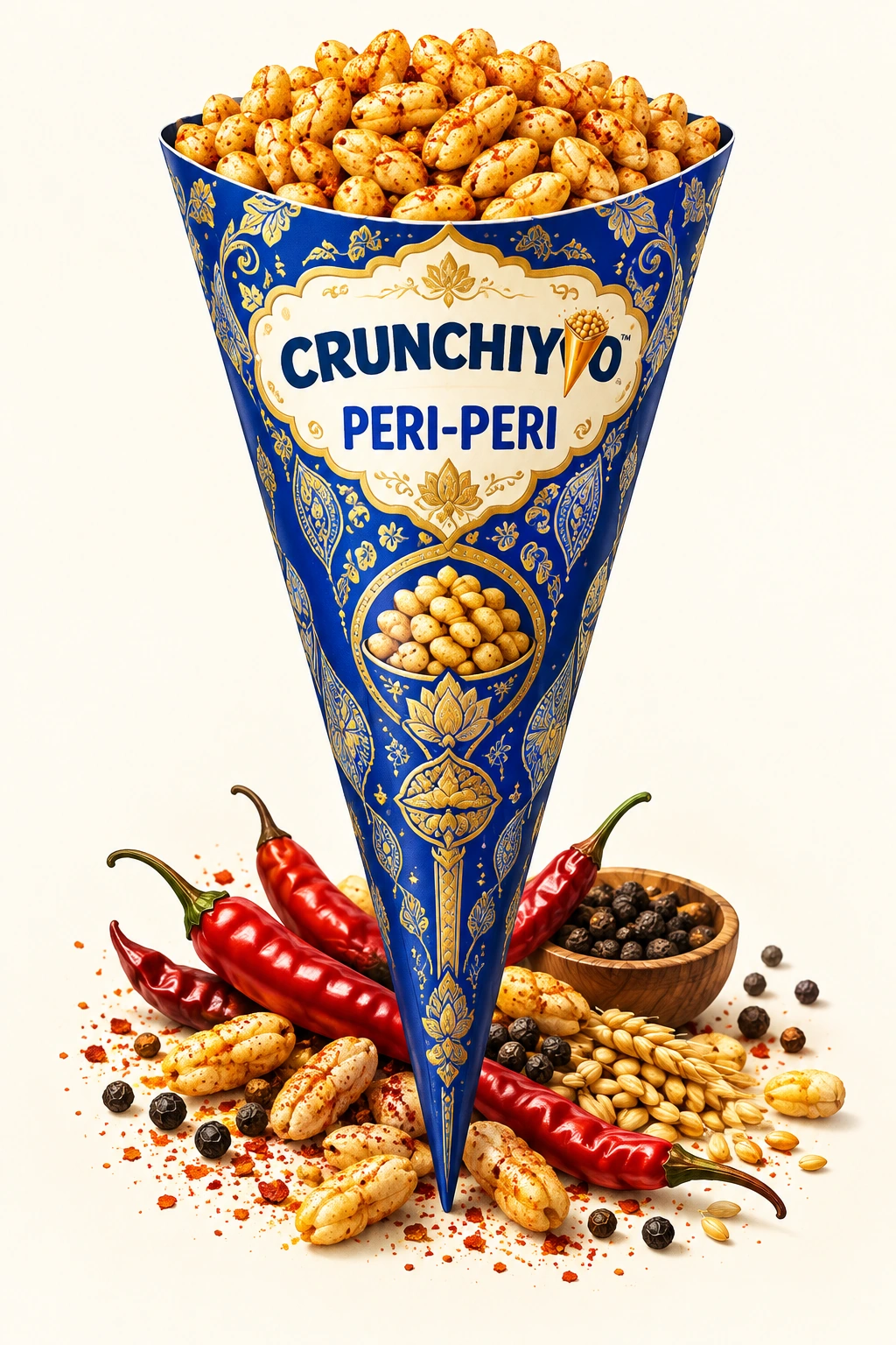 Peri-Peri indigo snack cone